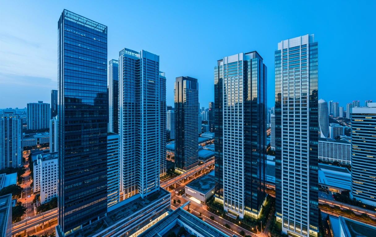 Singapore corporate district architecture